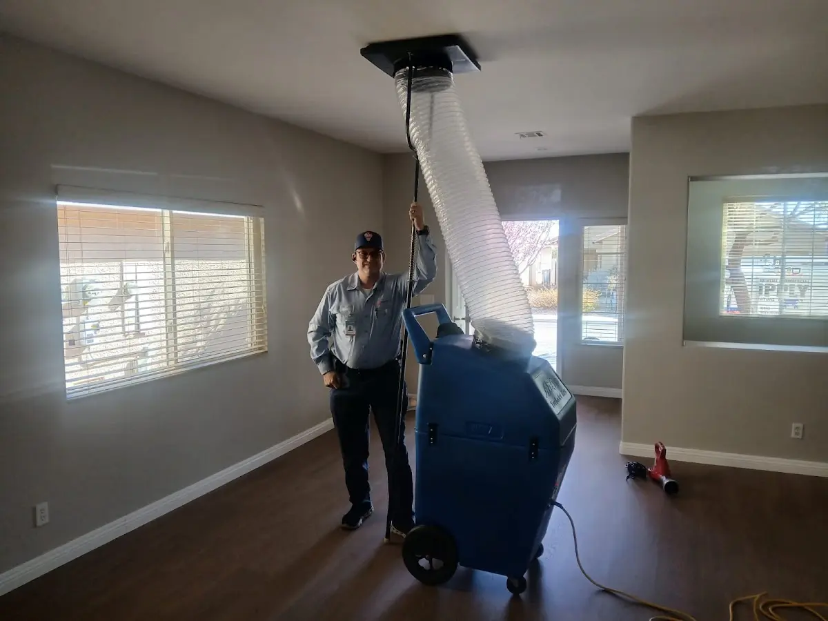 Professional Dryer Vent Cleaning work inside a Camp Swift home